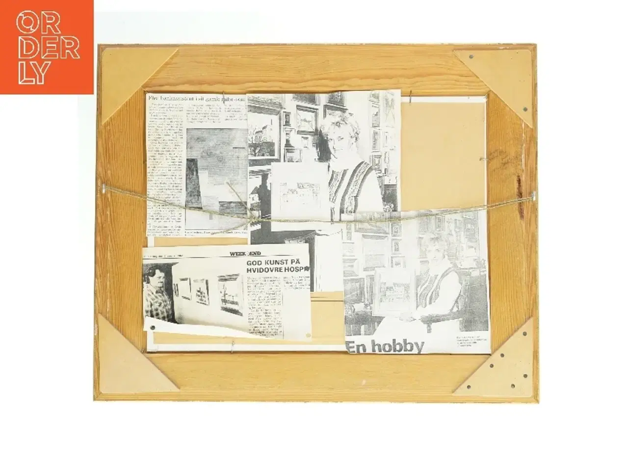 Billede 2 - Maleri af kirke i ramme (str. 53x43 cm)