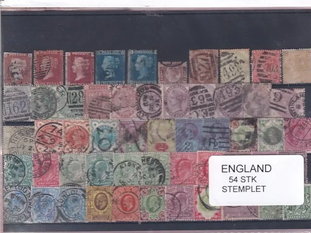 Billede 1 - England - 54 Stk. -  Stemplet