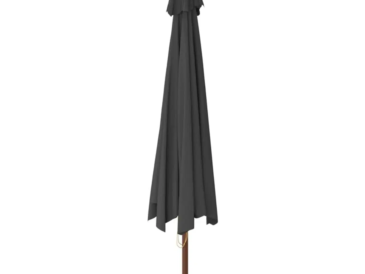 Billede 5 - Haveparasol med træstang 400x273 cm antracitgrå