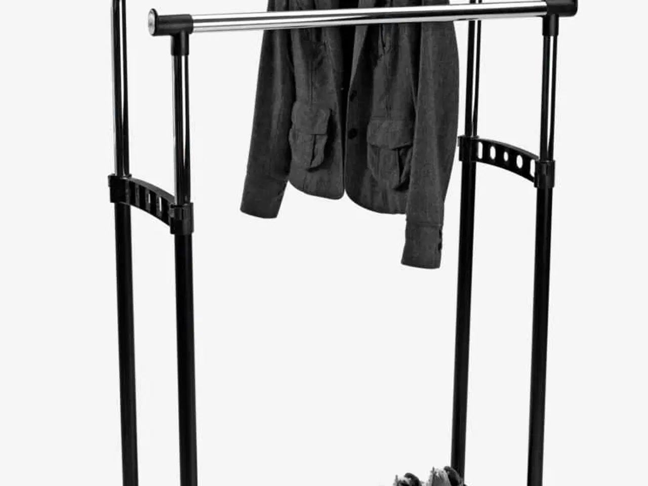 Billede 1 - Tøjstativ med hylde til sko