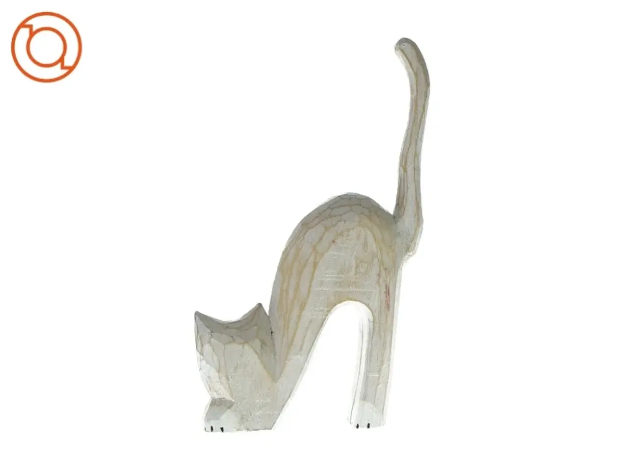 Billede 3 - Træskulptur kat
