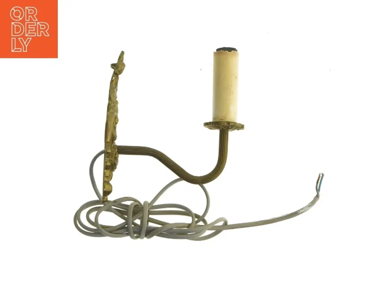 Billede 1 - Vintage væglampe med ledning (str. 15x15 cm)