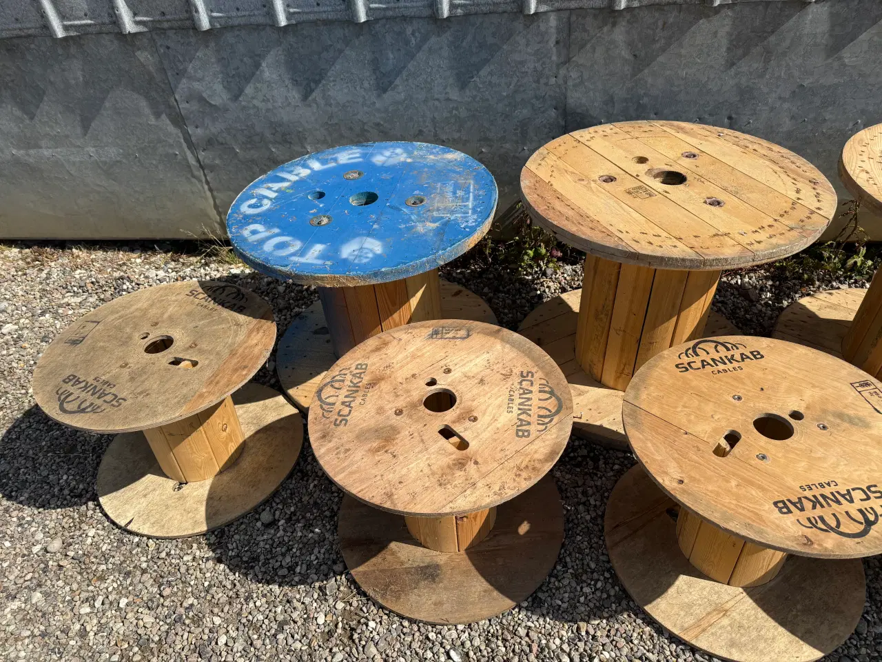 Billede 5 - Store og små kabeltromler i træ