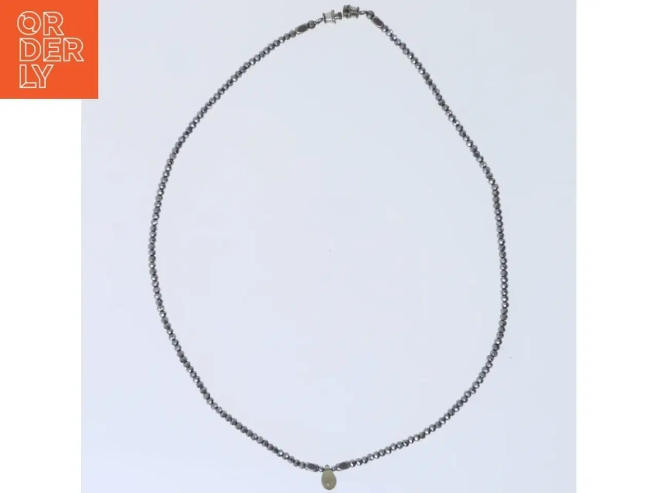 Billede 1 - Perlekæde med vedhæng (str. 46 cm)