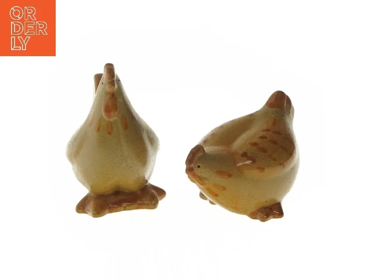 Billede 1 - Keramiske fuglefigurer (str. 15,5 cm)