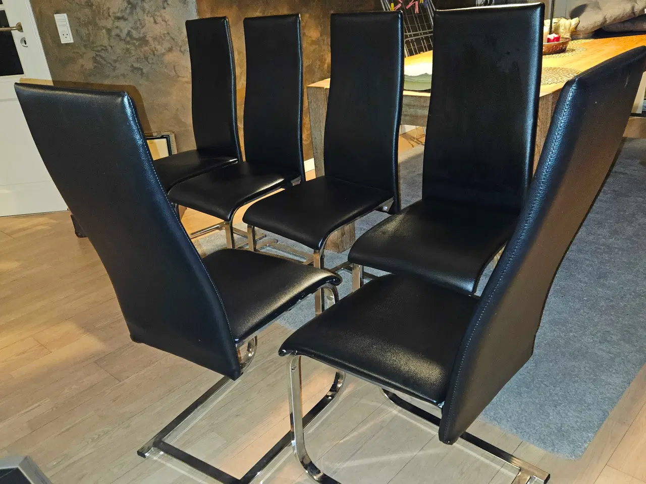 Billede 2 - Spisebordstole Swing sort sølv