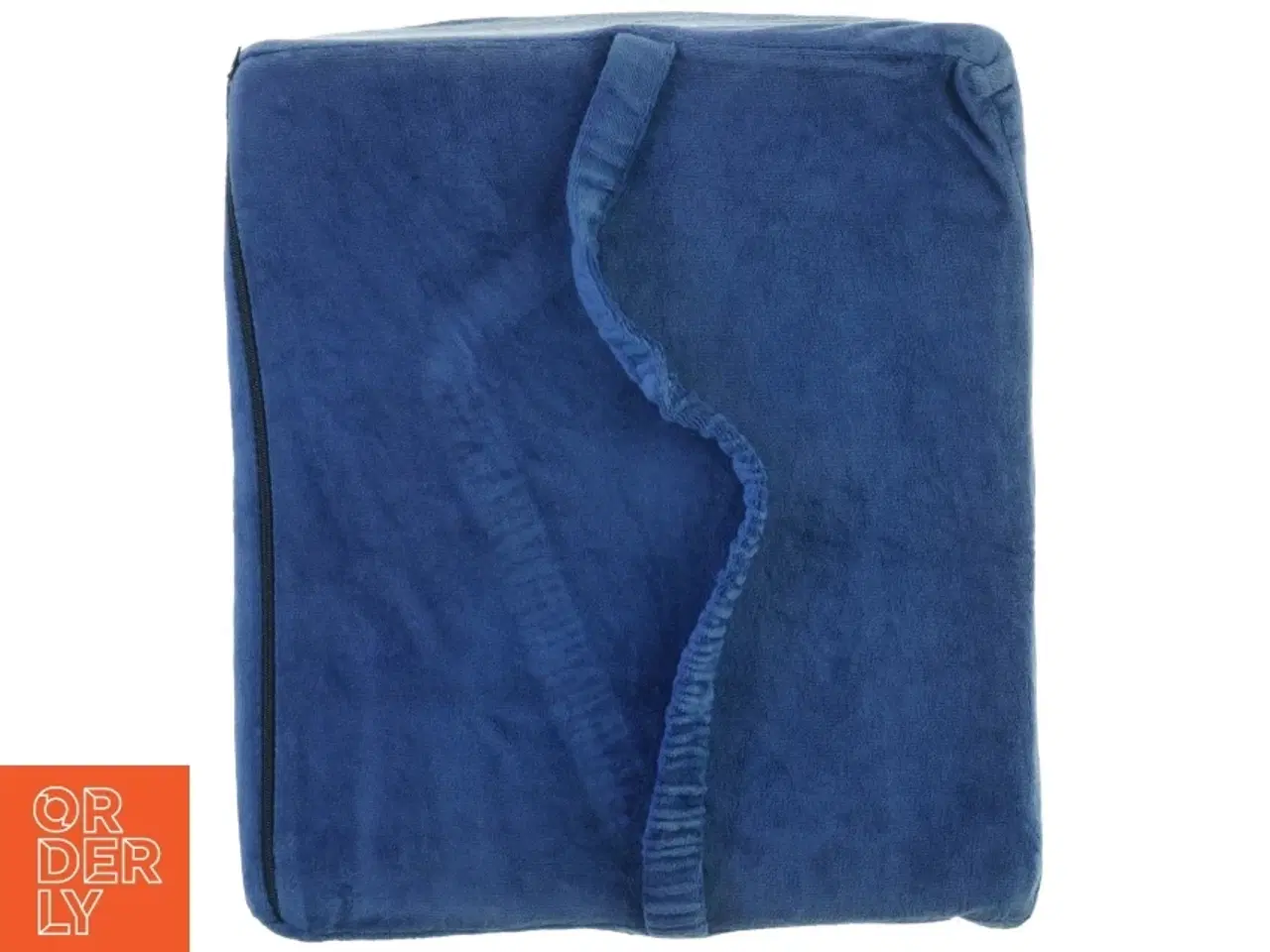 Billede 4 - Ergonomisk formet Lænde Pude med aftageligt vaskbart velour betræk og sele til fastholdelse (str. 36 x 32 x 11 cm)