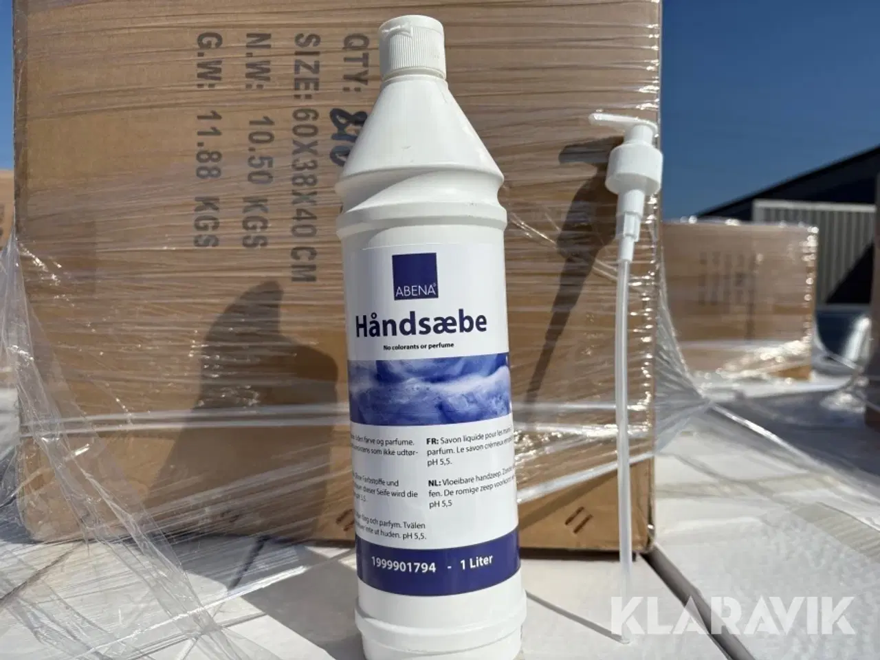 Billede 4 - Håndsæbe med dispenser 720 styk Abena 1999901794 1 liter