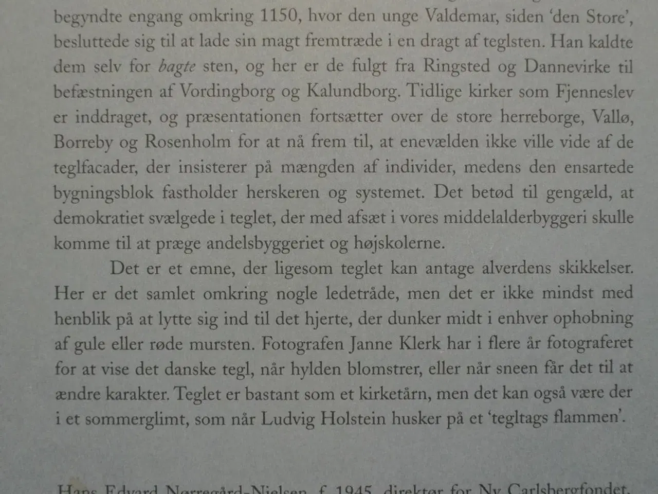 Billede 3 - magt og dragt - dansk teglstensarkitektur, af hans