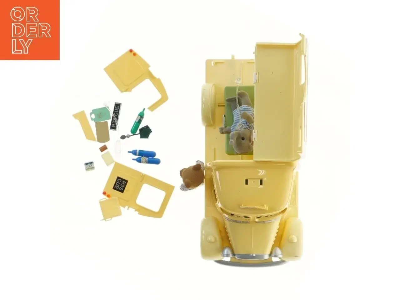 Billede 3 - Ambulance byggesæt med figurer (str. 15x31x14,5 cm) fra sylvanian