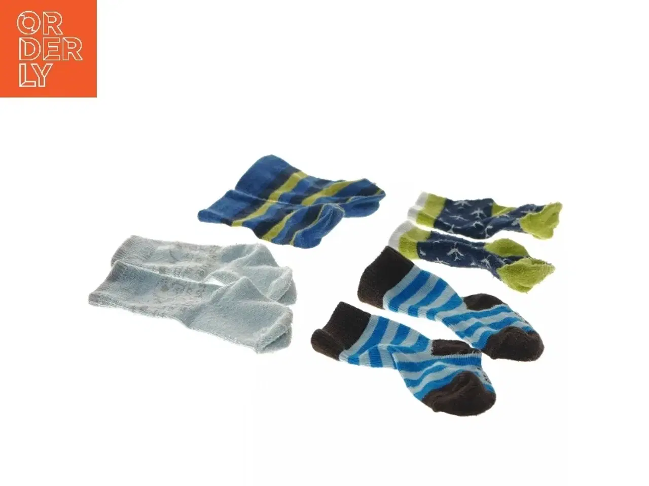 Billede 2 - Babystrømper sæt (str. fod 9 cm længde 13,5 cm)