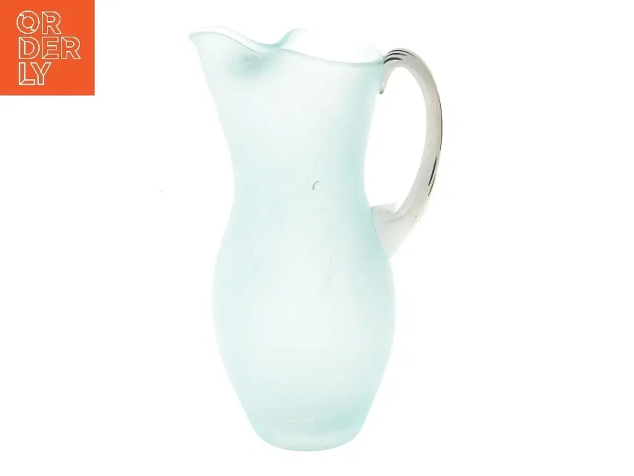 Billede 1 - Blå glas kande (str. 28,5 cm)