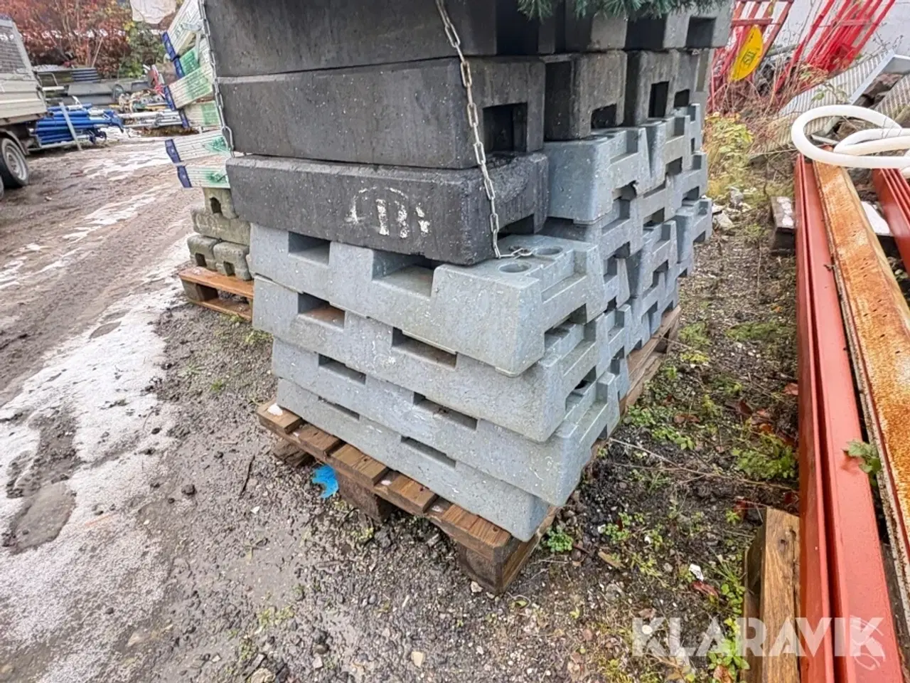 Billede 12 - Byggepladshegn med fødder 30 styk