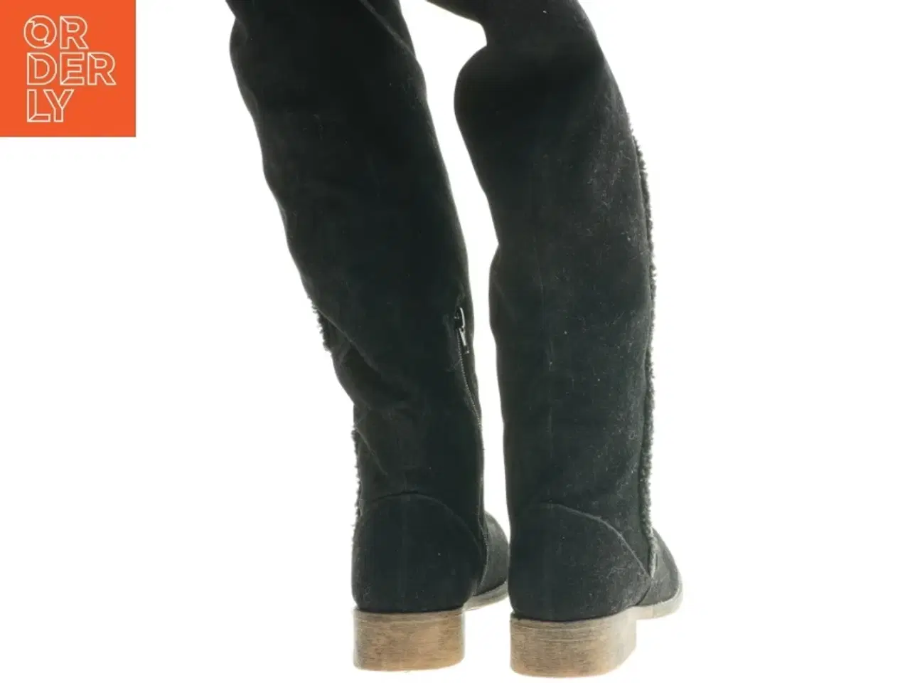 Billede 2 - Høje sorte støvler (str. 38 )