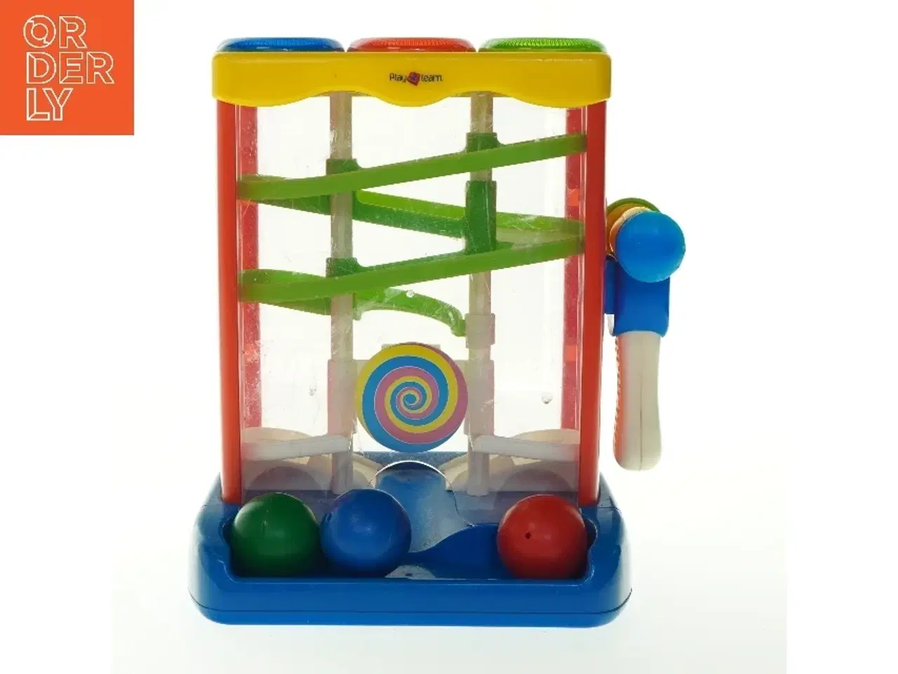 Billede 1 - Legetøjs ball-race spil fra Play 2 Learn (str. H. 28 cm. 22 x. 19 cm)