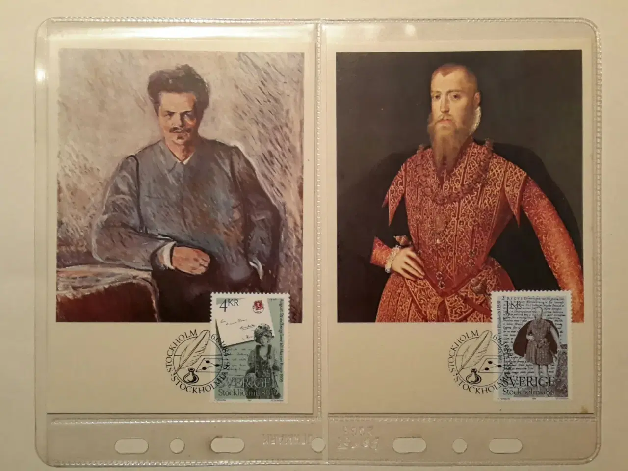 Billede 2 - Sverige,  2 postkort 1986