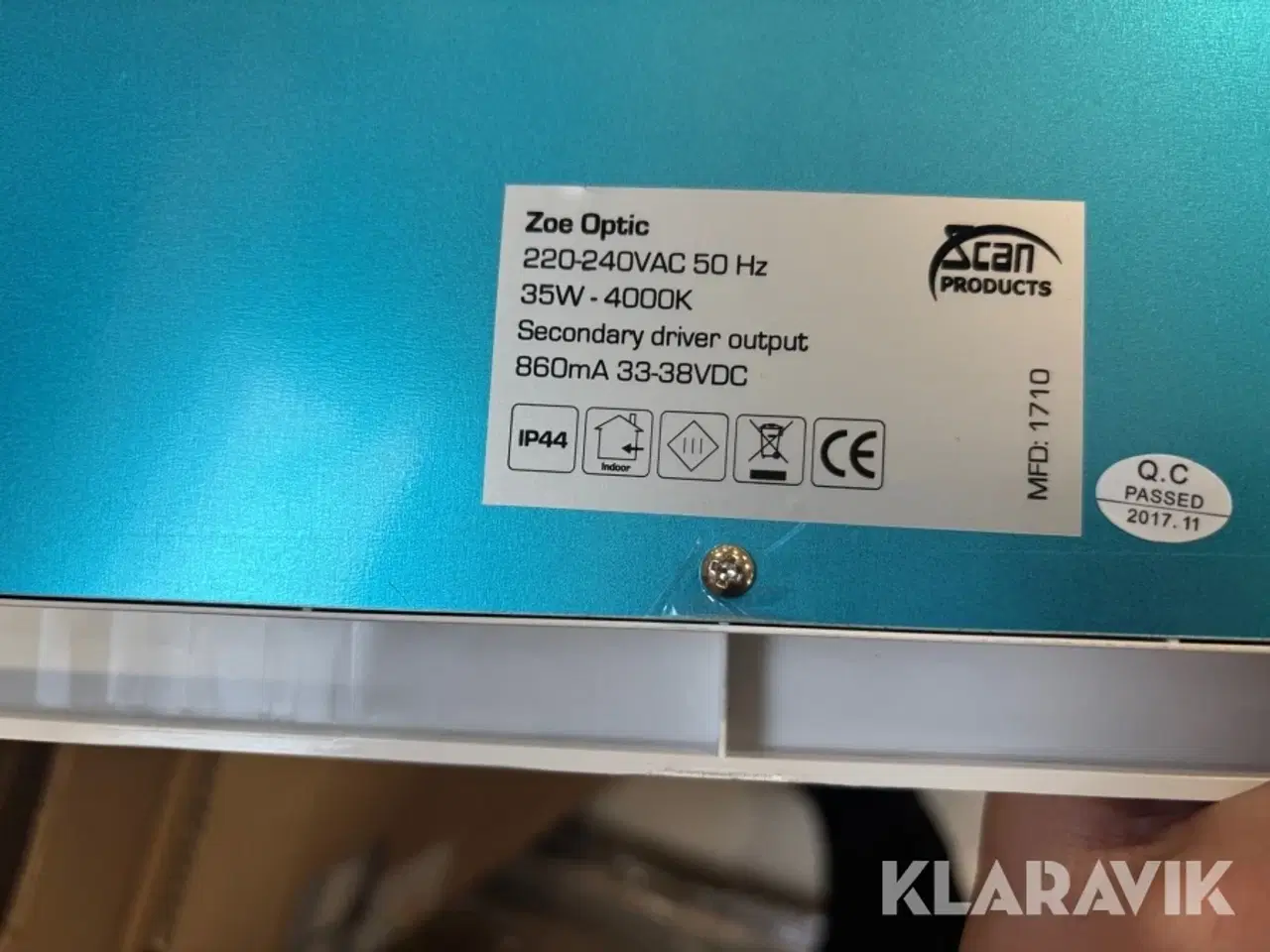 Billede 4 - Led armatur Scan Products ZOE optic 55 styk