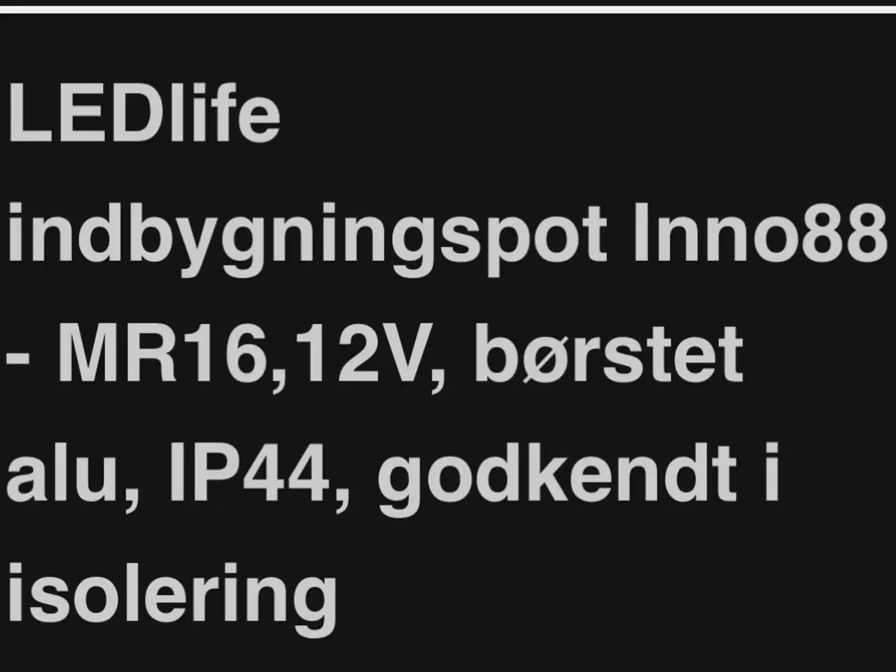 Billede 1 - Indbygningsspots 5 stk