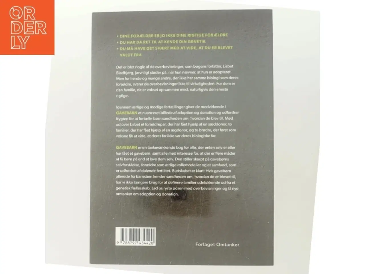 Billede 3 - Gavebarn : sig det, som det er, sig sandheden af Lisbet Bladbjerg (Bog)