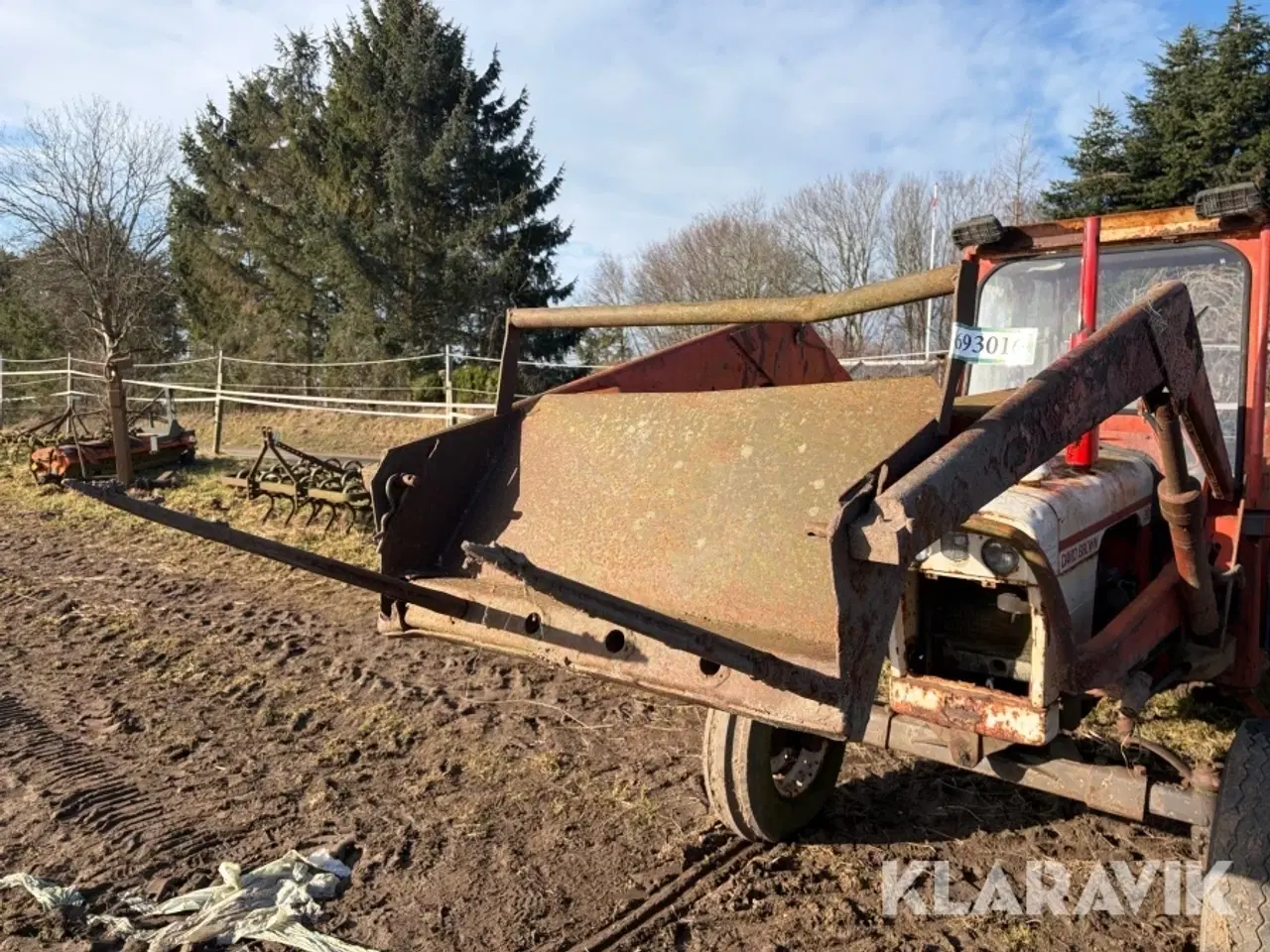 Billede 9 - Veteran Traktor David Brown 885/1 med frontlæsser