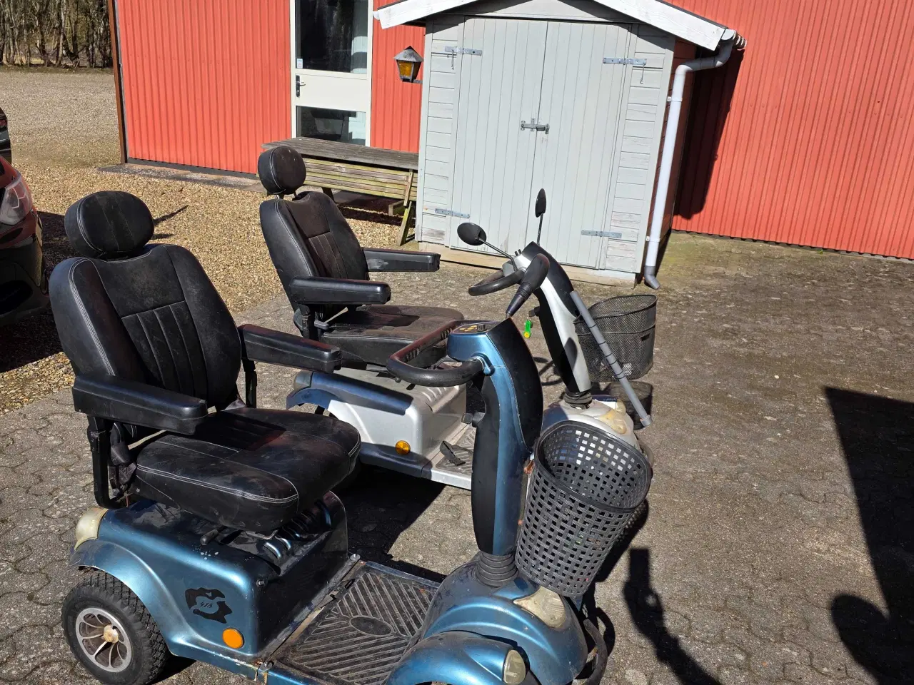 Billede 1 - 2 ældre 4 hjulede elscooter