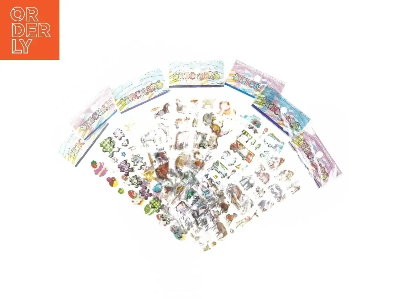 Billede 2 - Dyreklistermærker sæt (str. 7 styk cm)