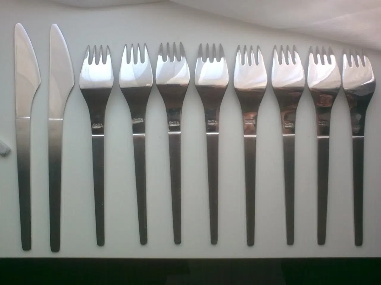 Billede 19 - Art Deco NIMBUS glasskål x 6 asiet tre ben