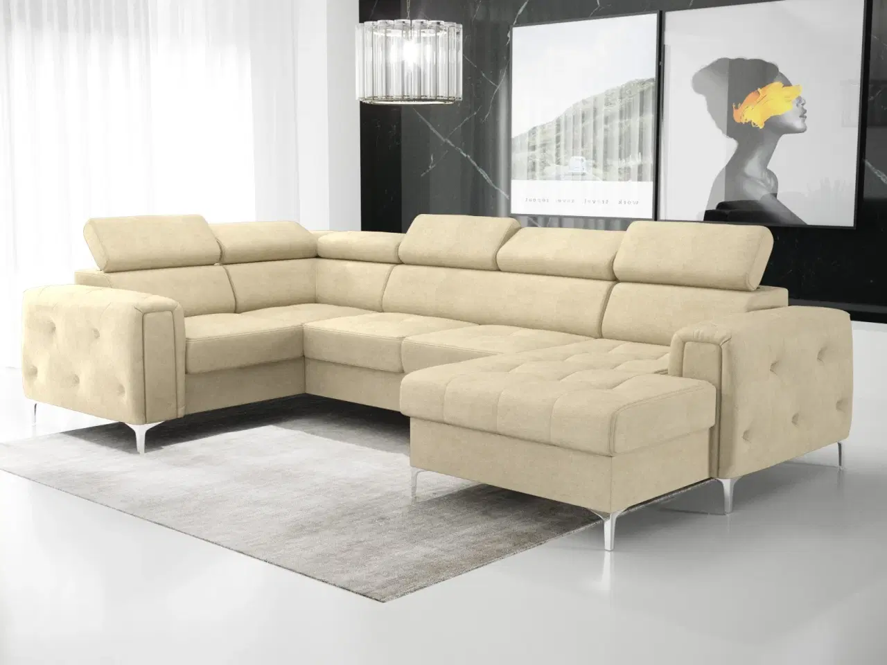 Billede 7 - ORIONIS MAX III HJØRNESOFA MED SOVEFUNKTION 165x320x185 CM