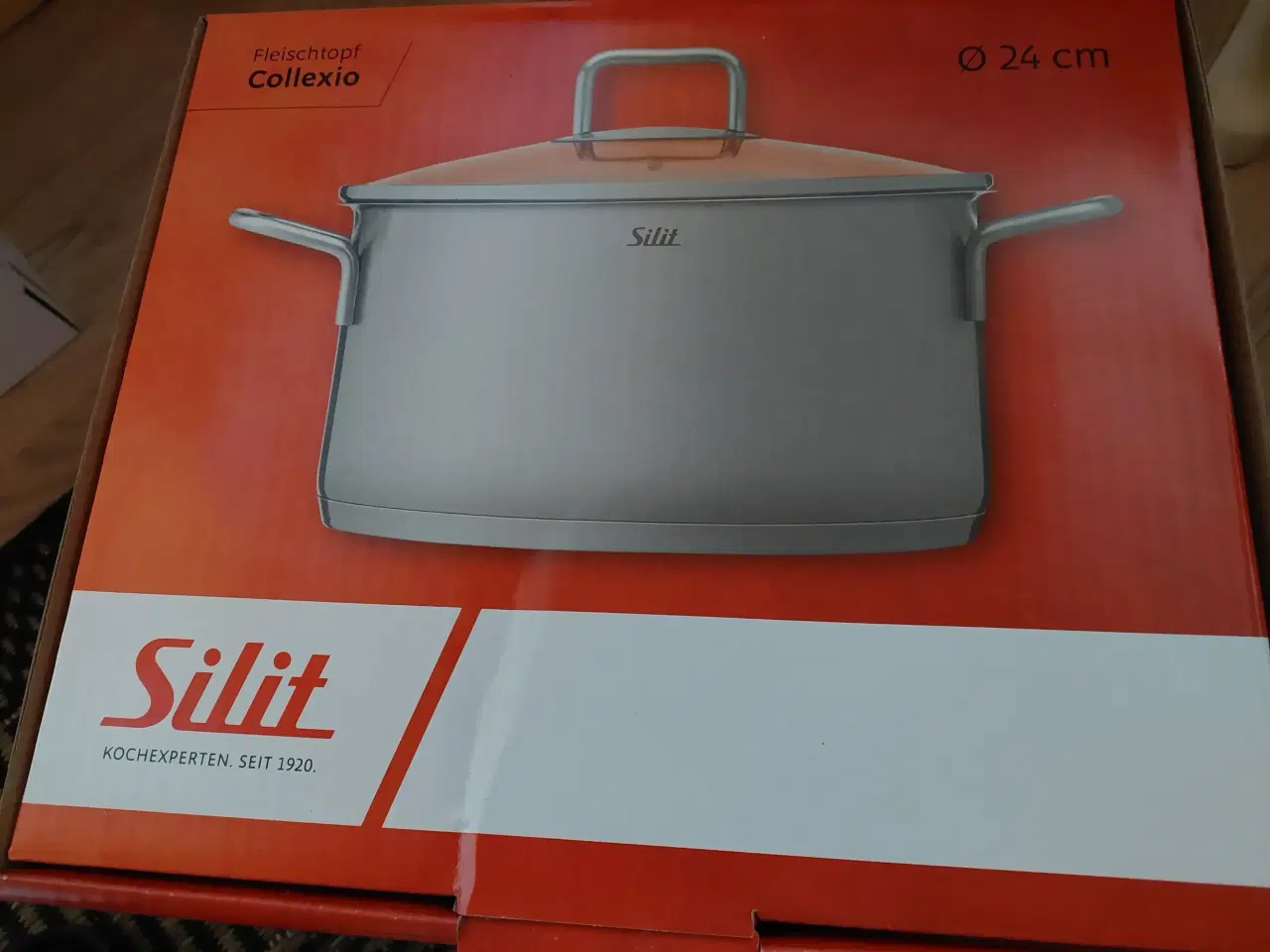 Billede 1 - Ny Stål Gryde m Glaslåg fra Silit