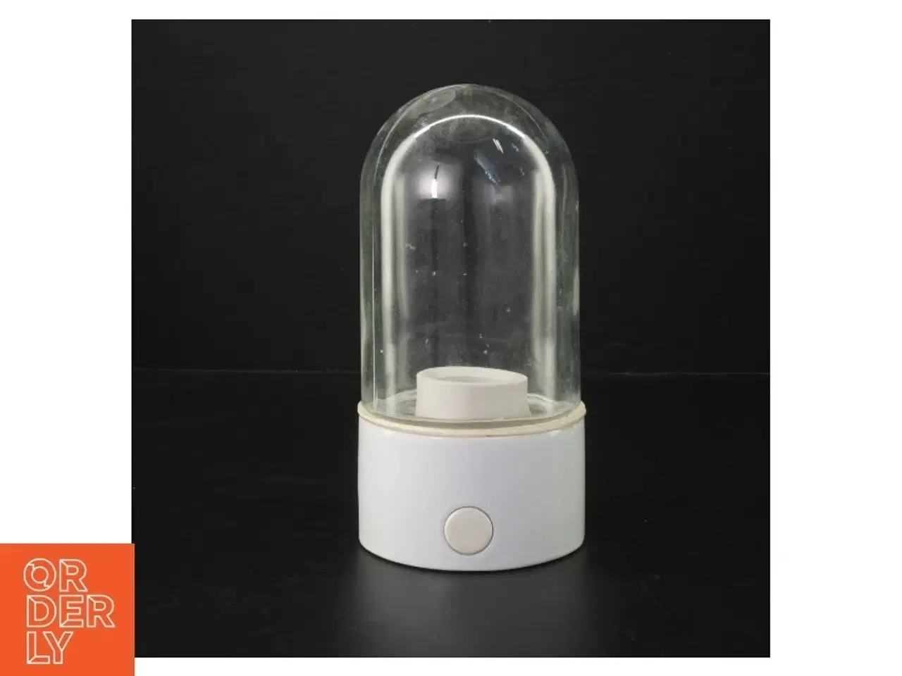 Billede 2 - Udendørs lampe med glaskuppel (str. H. 20 cm. ø. 10 cm)