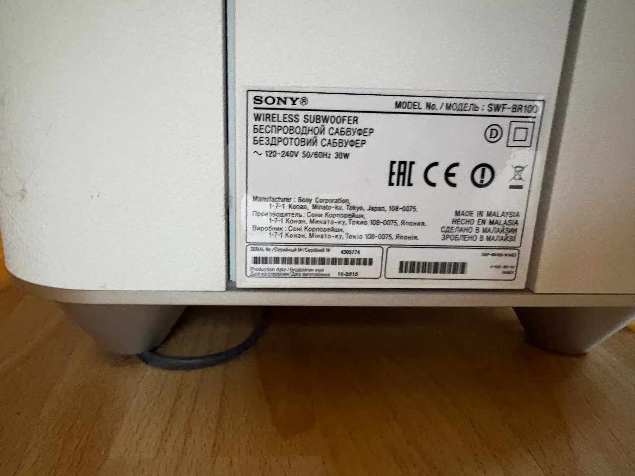 Billede 4 - 40" Sony TV inkl. trådløs subwoofer