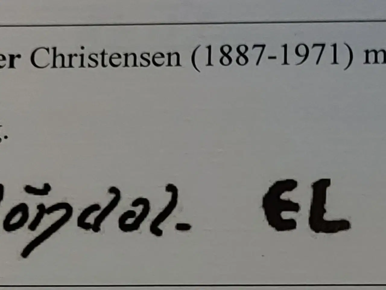 Billede 5 - EILER LØNDAL - ( 1887 - 1971 ) - oliemaleri