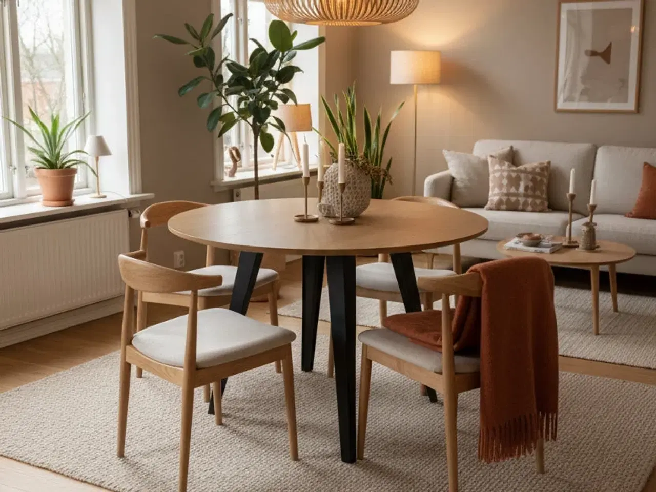 Billede 2 - Rundt Bord – Natur Ø110 cm