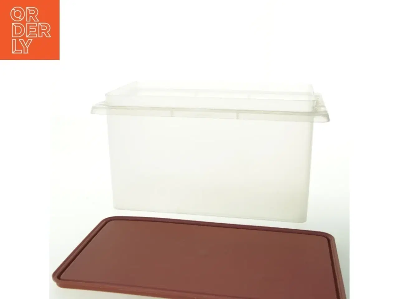 Billede 2 - Plastik opbevaringsboks med låg fra Tupperware (str. 27 x. 16 cm)