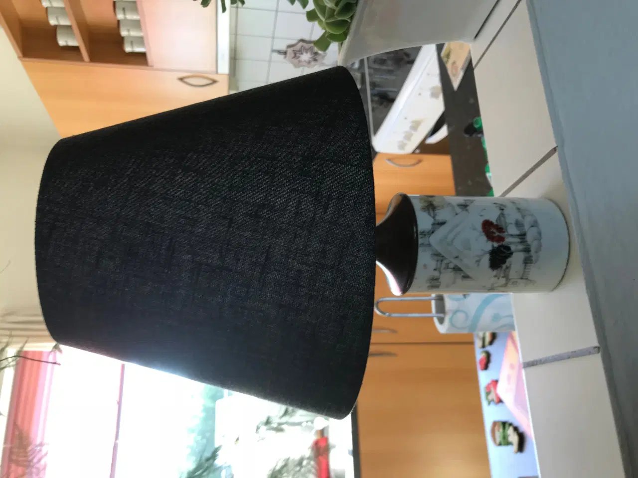 Billede 1 - Bordlampe med Kinesisk motiv og ny skærm