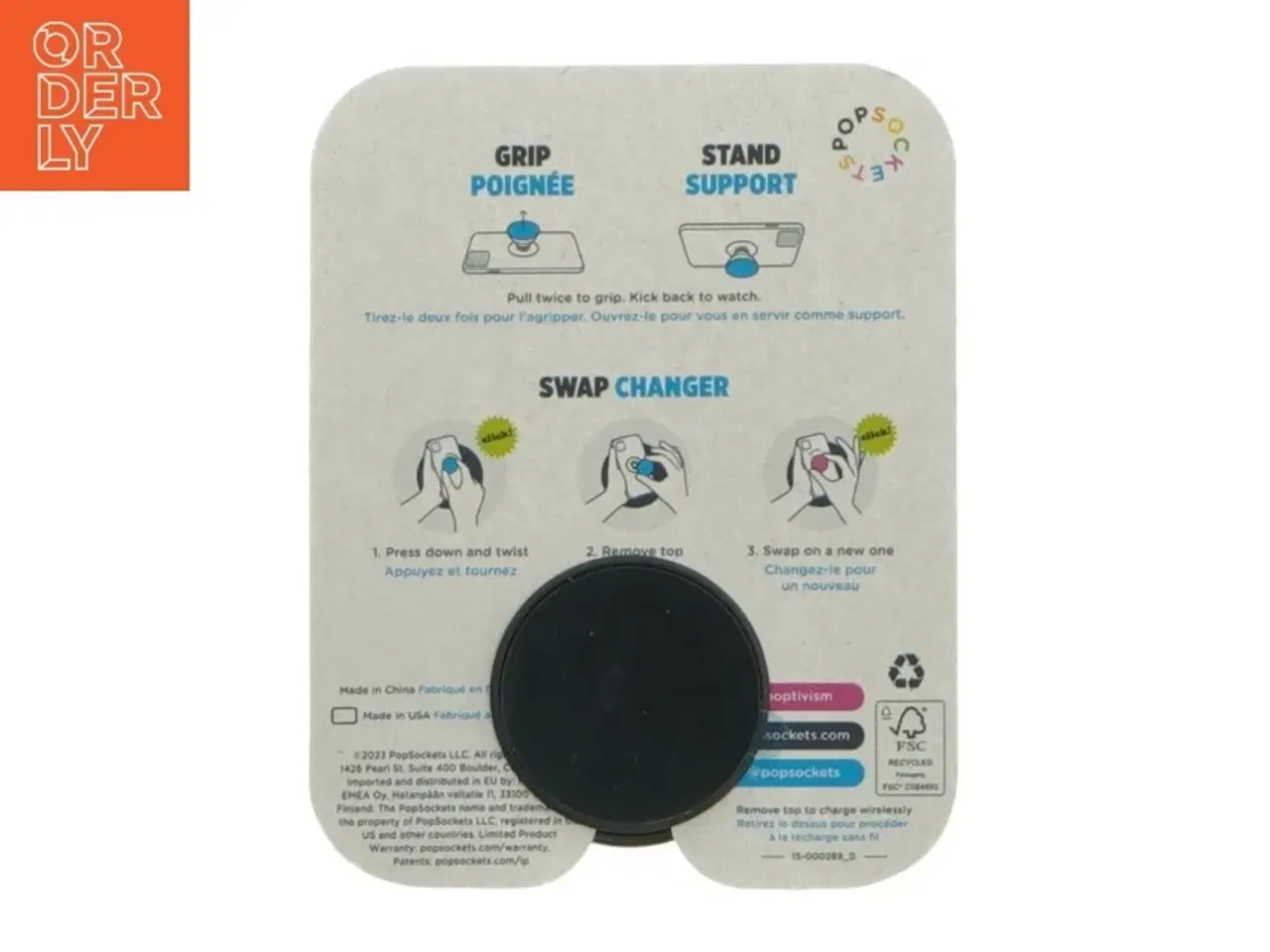 Billede 2 - PopSockets PopGrip fra 7 Days (str. 4 cm)