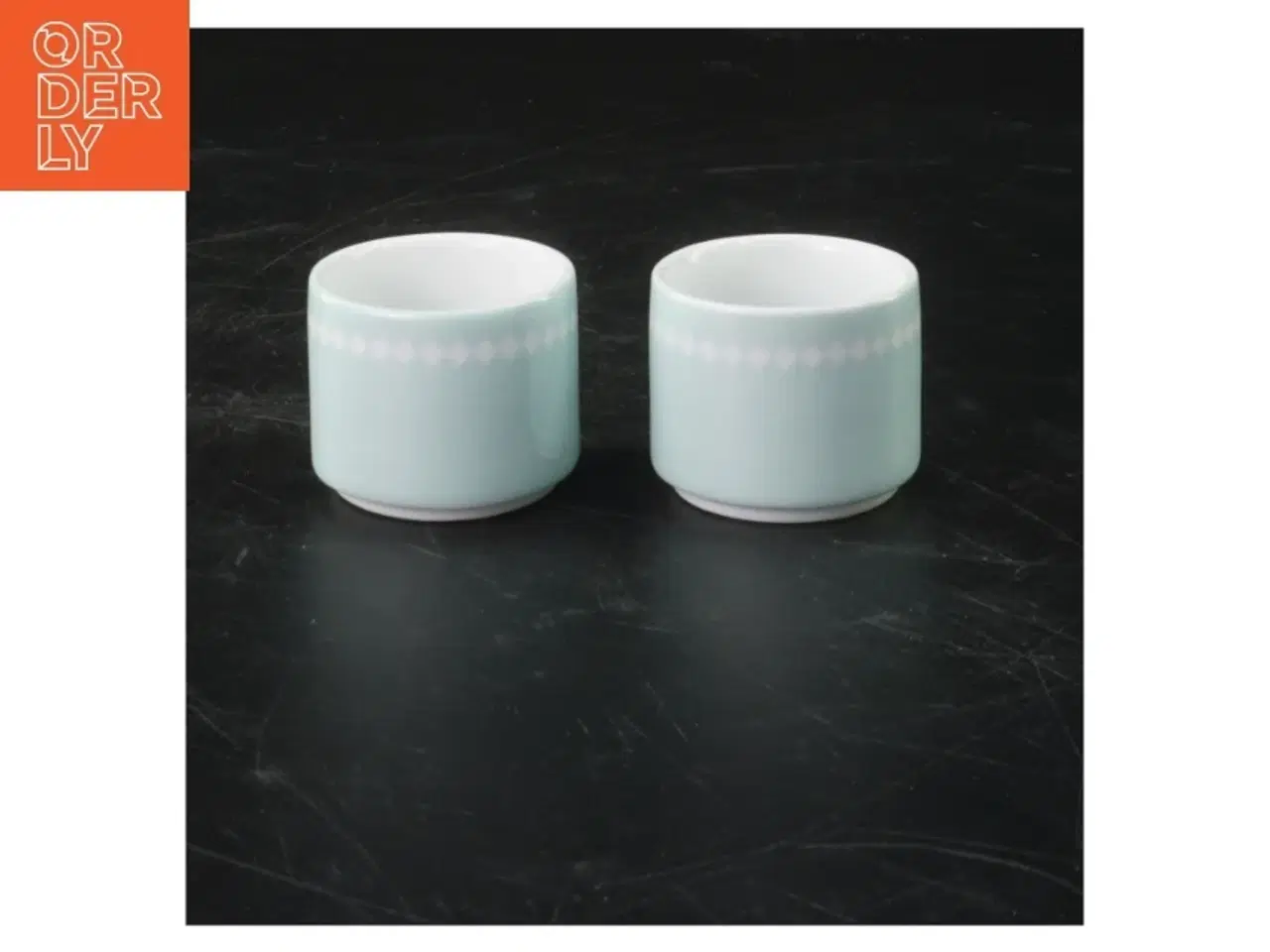 Billede 1 - Lyseblå æggebægre fra Ferm Living (str. Ø. 4,5 cm. 2 styk)