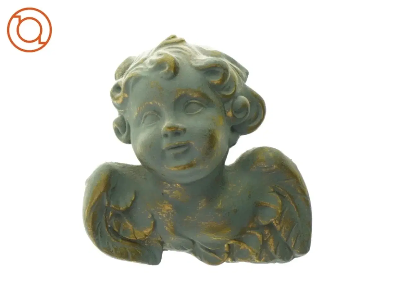 Billede 1 - Dekorativ englefigur fra Ukendt (str. LBH: 17x19x6cm)