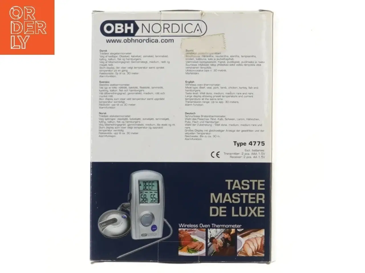 Billede 2 - OBH Nordica trådløs stegetermometer fra OBH Nordica (str. 19x14 cm)