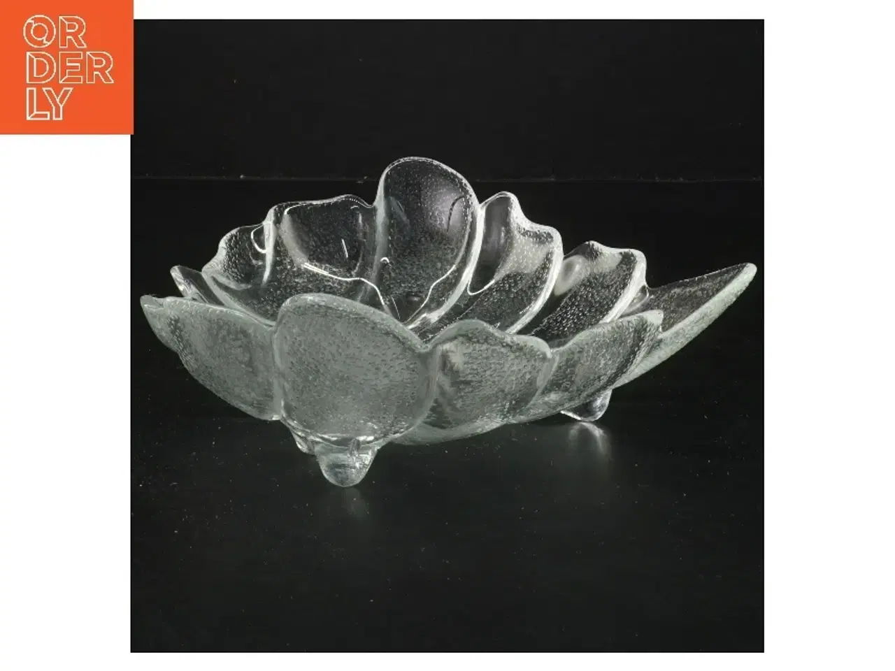 Billede 2 - Glas fad fra holmegaard (str. Ø 20,5 cm)