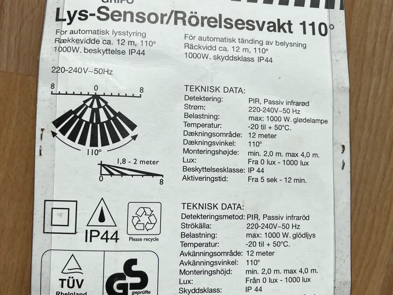 Billede 2 - Lys Sensor Ny