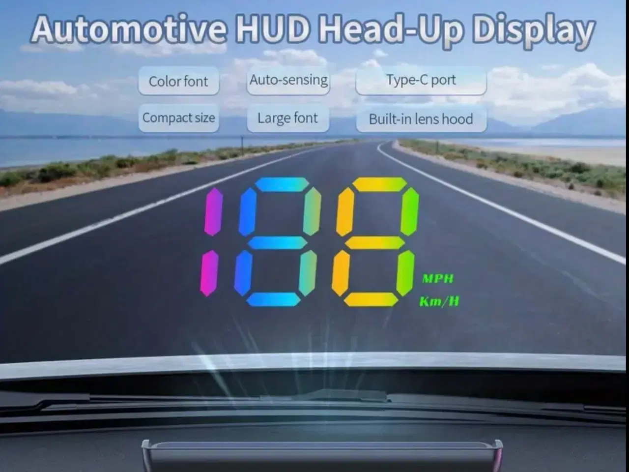 Billede 5 - W1S Bil Head-Up Display (HUD) - Let at bruge, Plug