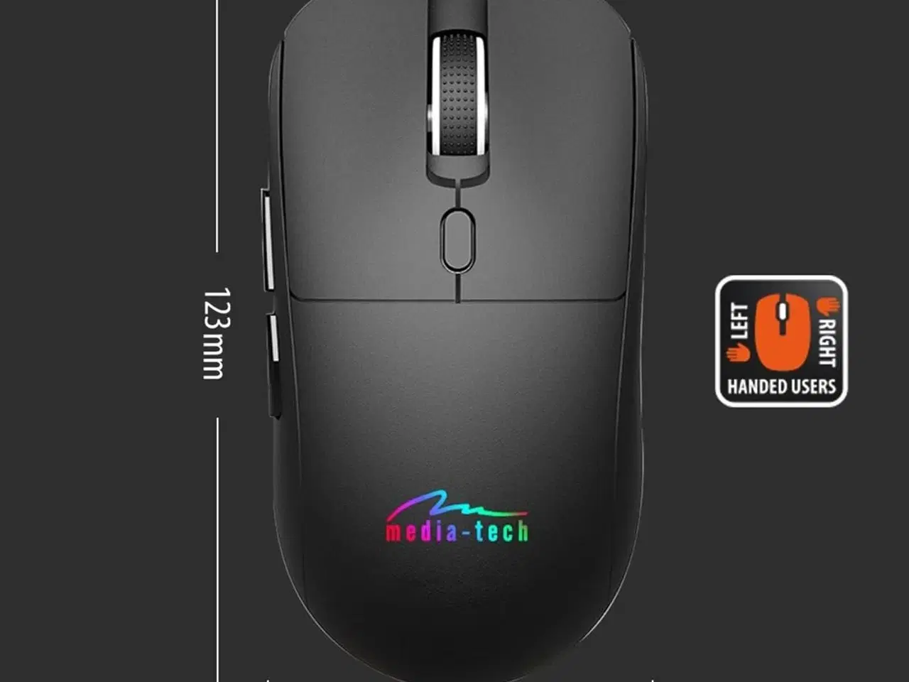 Billede 10 - Trådløs mus 2-i-1 med Bluetooth/RF – Media Tech MT1124, Silent & Genopladelig