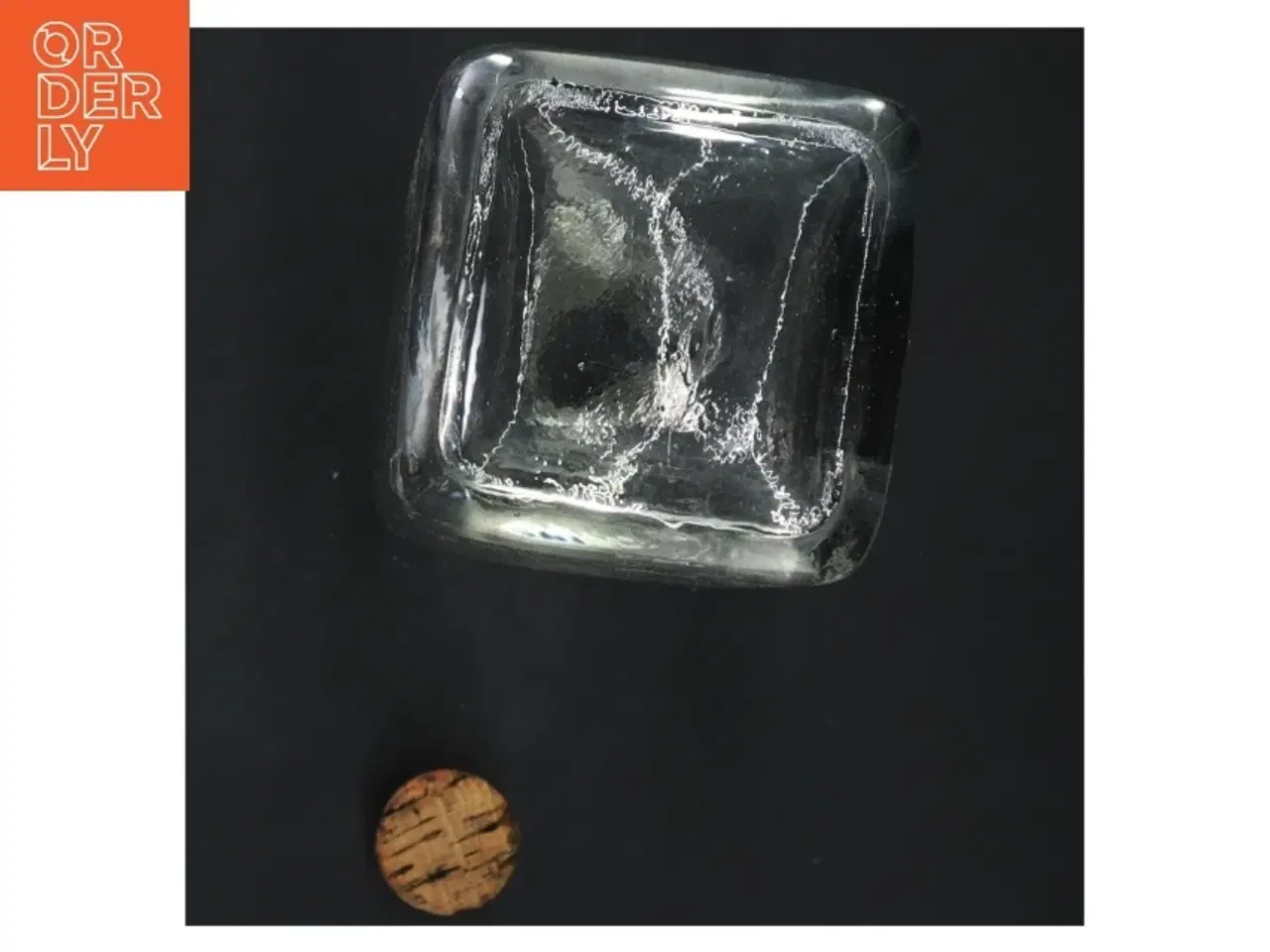 Billede 5 - Ældre glasflaske med korkprop (str. 24 cm)