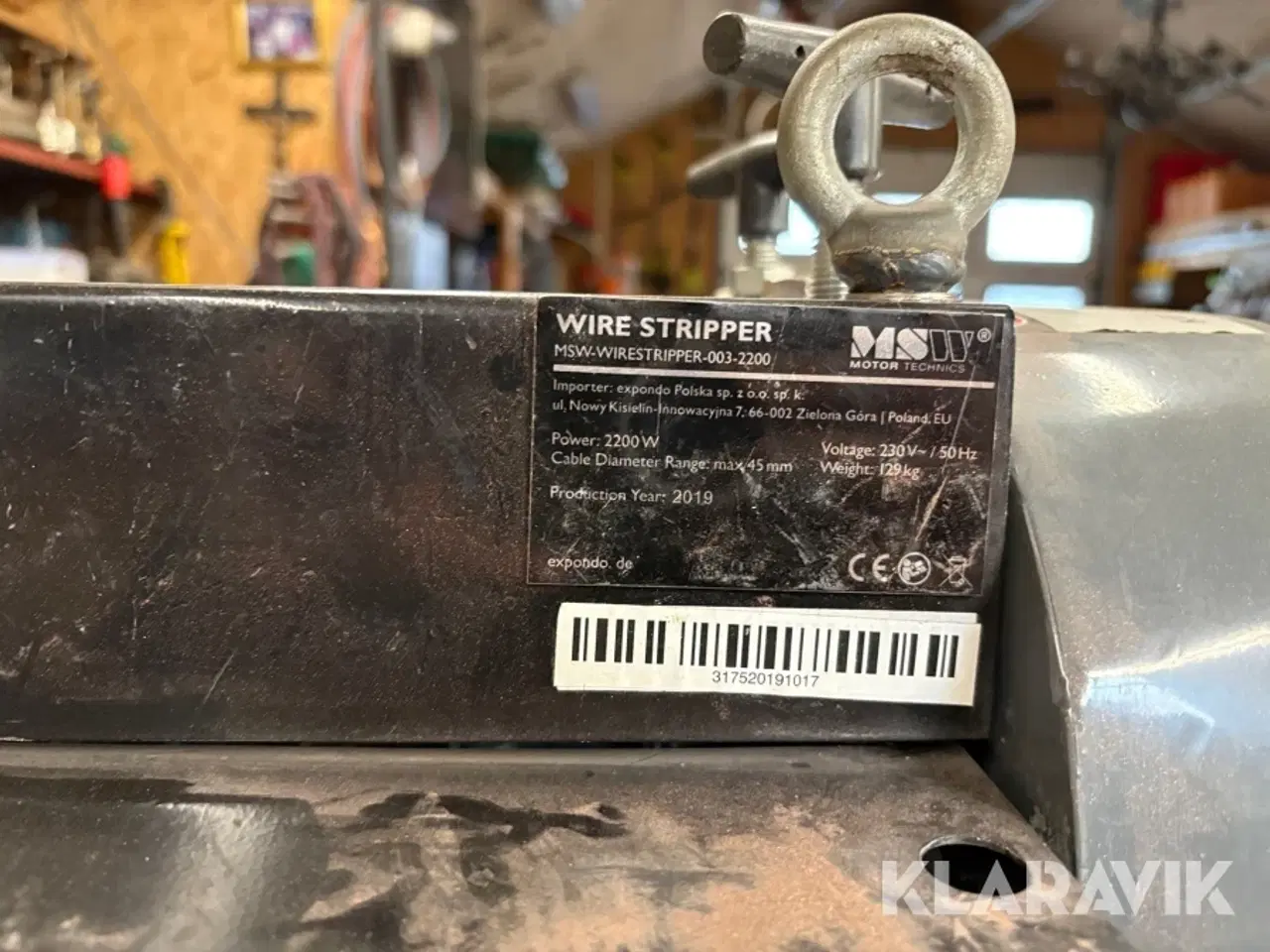 Billede 5 - Kabelskralder Motor Technis MSW 003-22