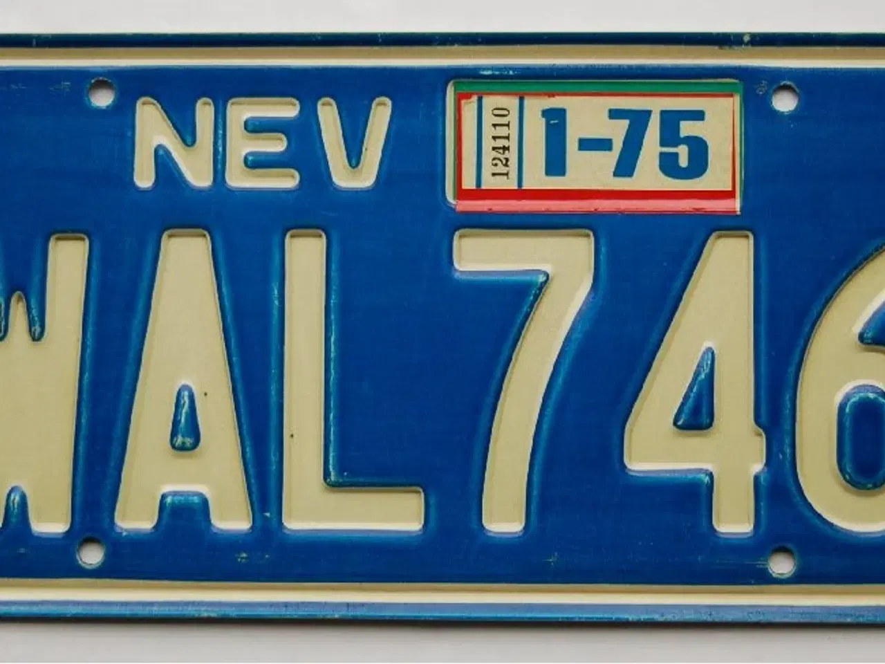 Billede 1 - USA Original nummerplade  Nevada WAL746
