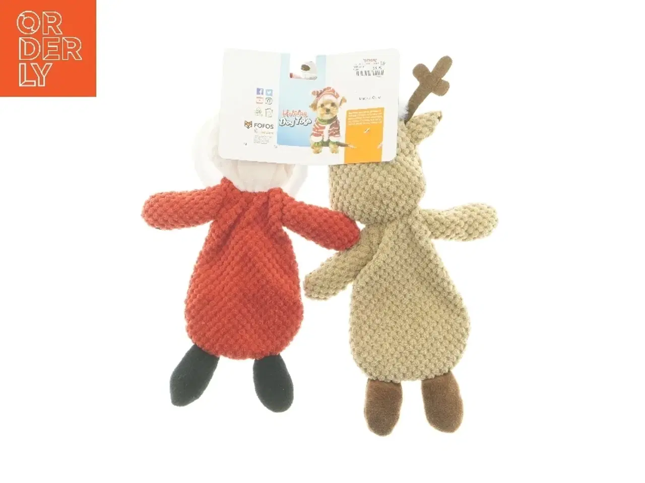 Billede 3 - Plysdyr - rensdyr og julemand fra Fofos (str. 34 cm)