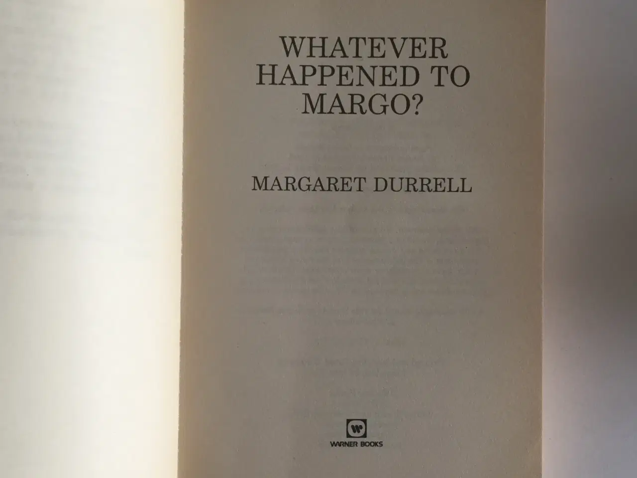 Billede 4 - Whatever happened to Margo? , Margaret Durrell