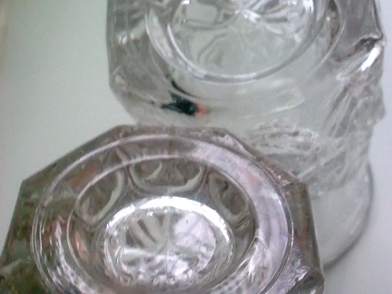 Billede 5 - Retro Italien 3 vaser Vinter is struktur glas