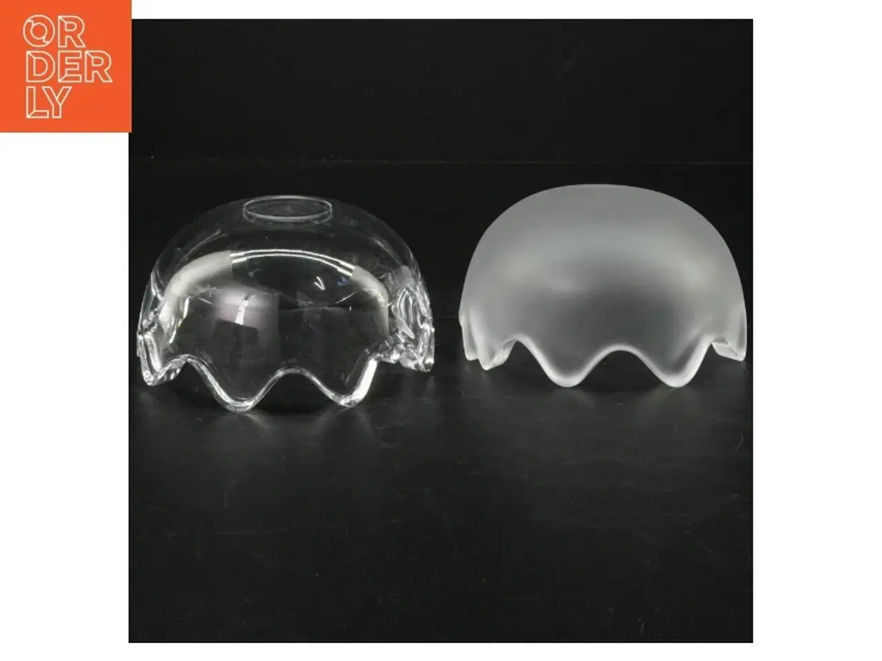 Billede 2 - Glas bonbonniere fra Holmegaard (str. Ø. 10,5 cm)
